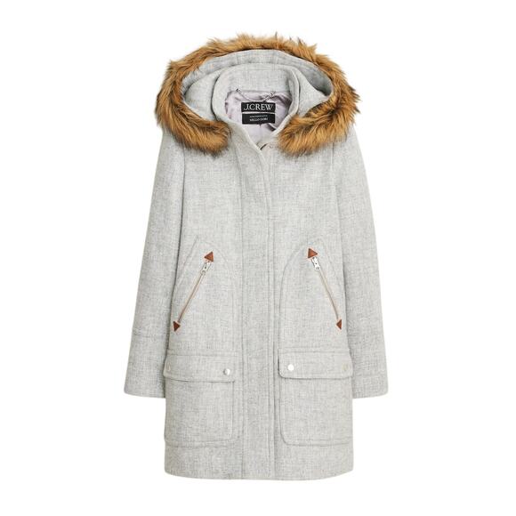 J.Crew Jackets & Blazers - J.Crew Petite Heather Dusk Chateau Parka Size 4 Petite